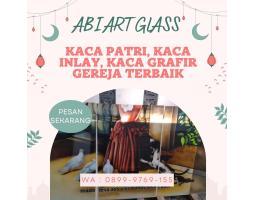 Kerajinan Kaca Patri Grafir Inlay Gereja - Supiori 
