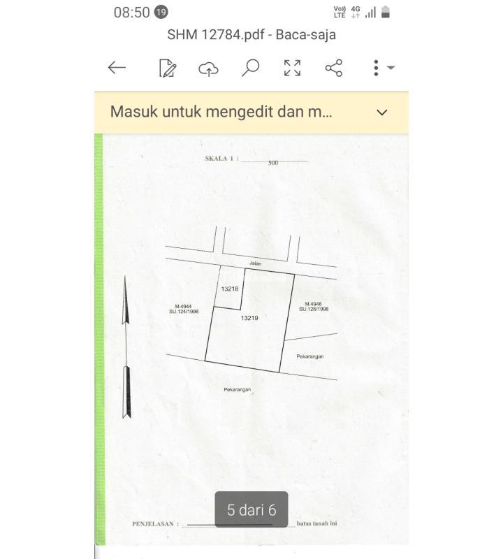 Jual Tanah Bonus Rumah Luas 701 m2 Di Sinduadi Mlati, Dalam Ringroad Jogja - Sleman