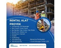 Rental Alat Proyek Berkualitas Hoist Crane Siap Pakai - Palembang  