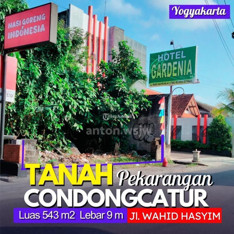 Tanah Bagus Jogja selatan Hotel Gardenia Jl.Wahid Hasyim Condongcatur Lt 543 m2 - Sleman