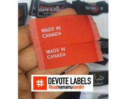 Cetak Label Woven Damask Devotelabels - Tapanuli Utara