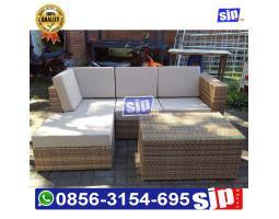 Kursi Sofa Rotan Sintetis - Batu