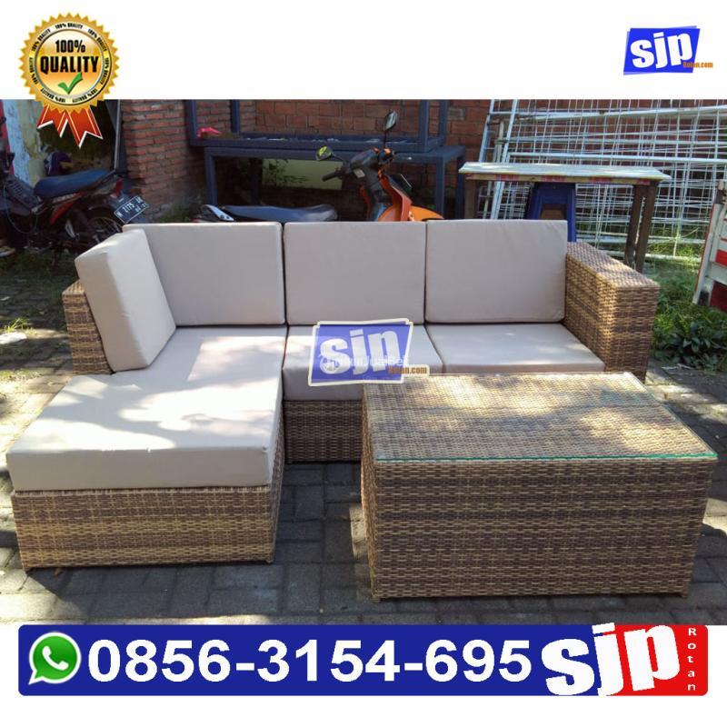 Kursi Sofa Rotan Sintetis - Batu