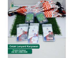 Jasa Cetak Online Lanyard Printing Pegawai Kantor, Tali Gantungan Id Card Murah - Surabaya