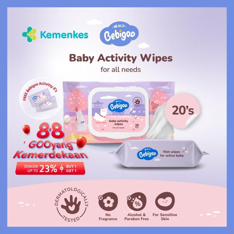 Tisu Basah Bayi Bebigoo Tanpa Alkohol untuk Aktivitas - Surabaya