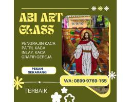 Kaca Patri Grafir Inlay Gereja - Mamberamo Raya Papua