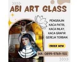 Kaca Patri Grafir Inlay Gereja - Sarmi Papua
