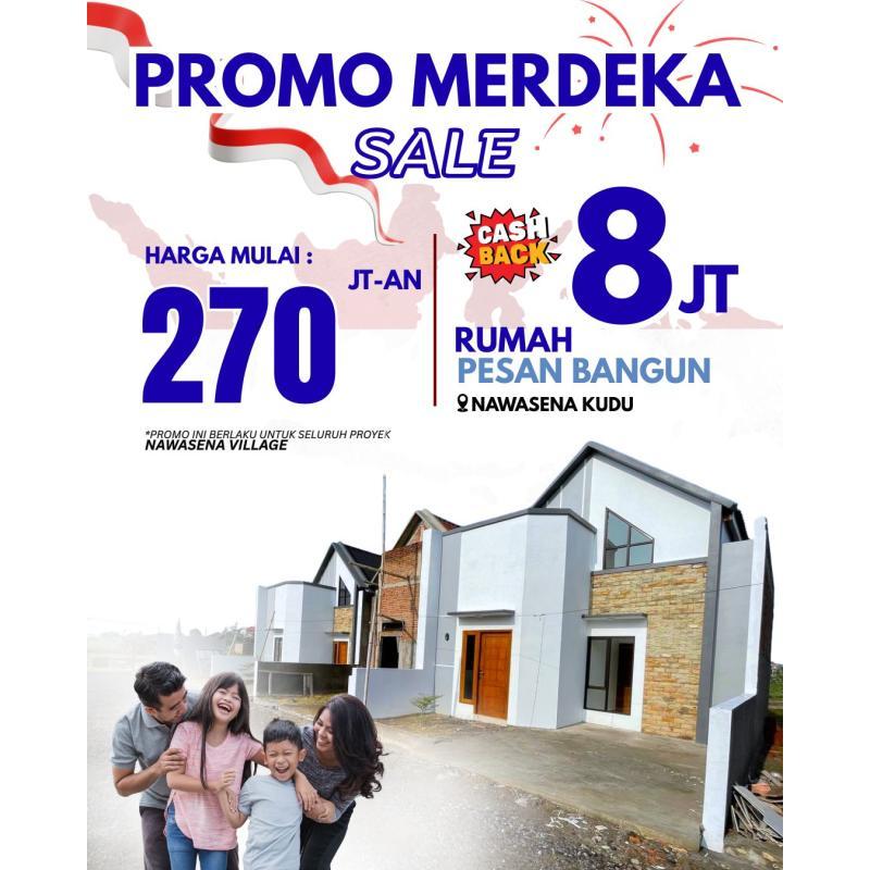 Dijual Rumah Perumahan Murah Tipe 36 SHM 2KT 1KM Dekat Gor Merdeka Jombor - Sukoharjo Kota