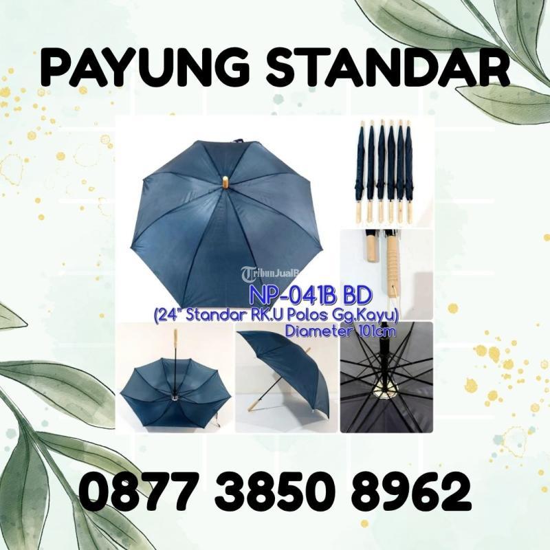 Sablon Payung Standar Gagang Kayu - Jember