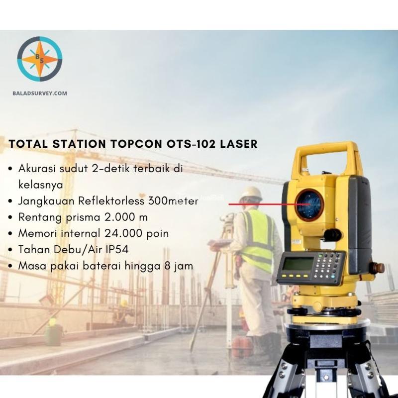 Total Station Topcon Ots-102 Laser Reflectorless - Yogyakarta 