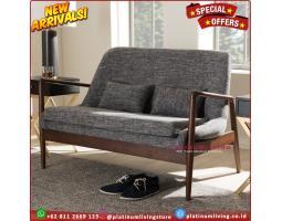 Sofa Kayu Jati Bangku Dengan Jok Lengkung - Jepara 