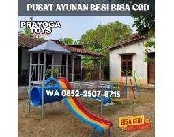 Playground Anak Outdoor Dan Ayunan Besi Taman Kec Abung Kunang - Lampung Utara
