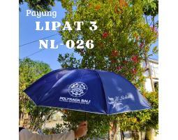 Payung Lipat Sablon Logo dan Nama Usaha - Karangasem
