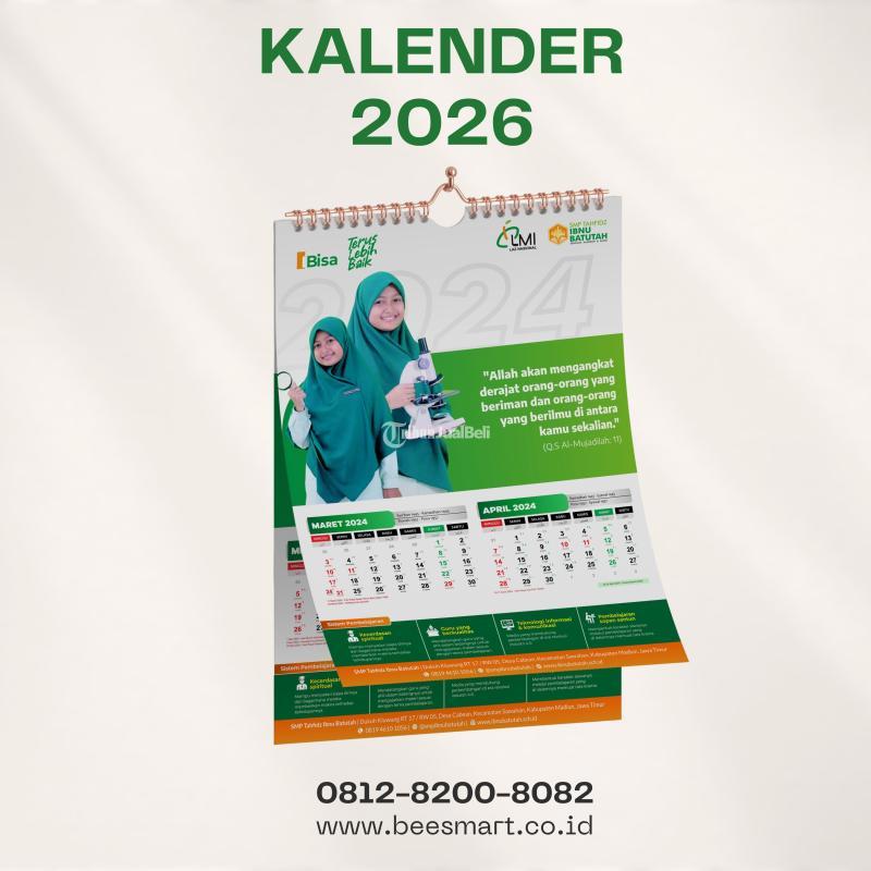 Cetak Kalender 2026  Custom, Murah, Berkualitas,  Kirim Seluruh Indonesia - Sidoarjo