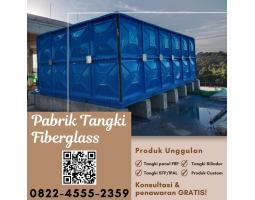 Tangki Air Fiberglass Kualitas Ekspor, Harga Lokal Kap 1000 sd 5000 Liter - Sabang