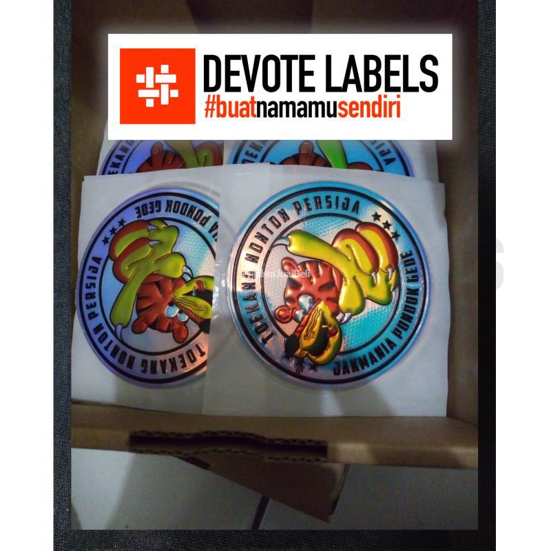 Vendor Cetak Label Patch 3D TPU Devotelabels.id - Gunungsitoli