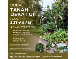 Dijual Tanah, Luas 200m2, SHM, Cocok untuk Investasi, Suasana Asri, Favorit di Sleman Utara Dekat UII, Wisata Kaliurang - Yogyakarta