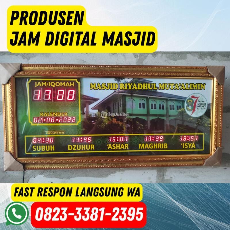 Jam Digital Masjid LED Tampilan Waktu Sholat Akurat Modern - Kepulauan Meranti