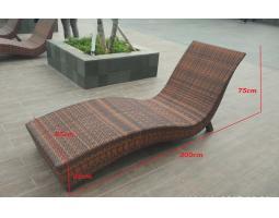 RS03 Lounger Kursi Pantai Rotan Sintetis Jabodetabek - Tangerang Selatan