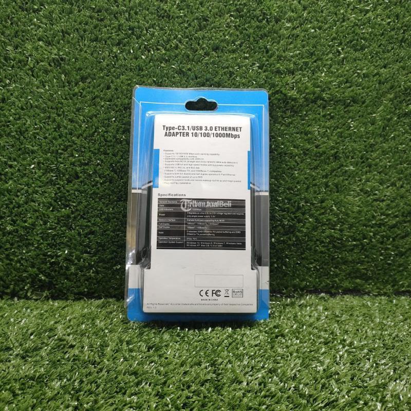 Dijual Type-C 3.1 to Ethernet Adaptor Up to 1000Mbps, Kondisi Baru - Makassar