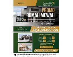 Dijual Rumah Mewah 3KT 3KM Type 160 2 Lantai SHM - Kota Pekanbaru