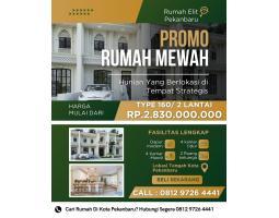 Dijual Rumah Mewah 3KT 3KM Type 160 2 Lantai SHM - Kota Pekanbaru