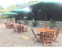 Grade B Plus set Meja Payung Taman Kayu Jati Jabodetabek - Tangerang Selatan