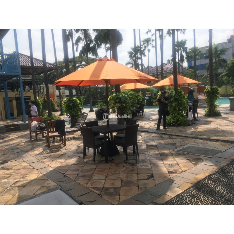 Set Meja Payung Taman Rotan Sintetis Jabodetabek - Tangerang Selatan