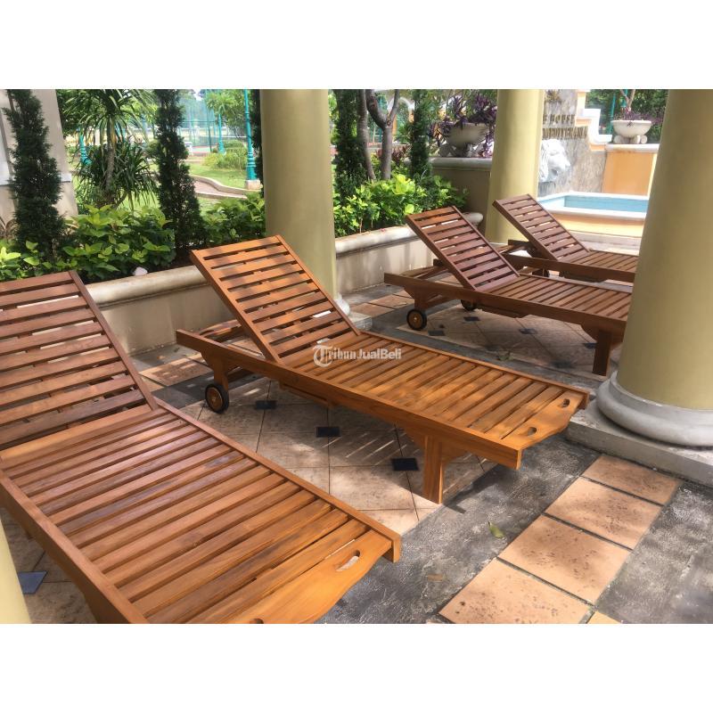 Lounger Kursi Kolam Kayu Jati - Jakarta Selatan