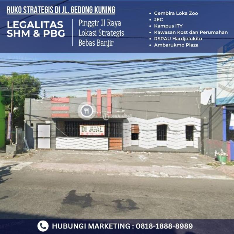 Dijual Tempat Usaha, Ruko Siap Huni, Luas Bangunan 120m2, SHM, Dalam Kota Dekat Gembira Loka, JEC, Balai Kota Jogja - Yogyakarta