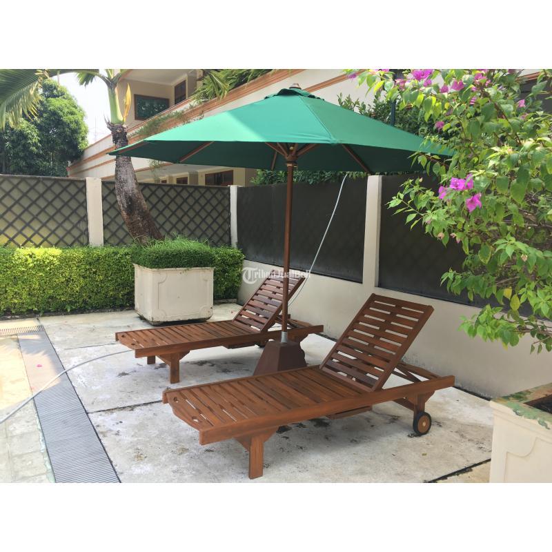 Produksi Kerajinan Kursi Kolam Atau Kursi Pantai Kayu Jati - Bogor 