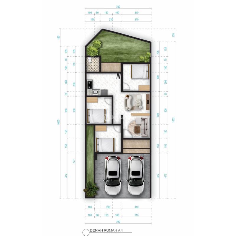 Dijual Rumah Utara Ringroad Purwomartan Dekat Pamela Tipe 65 3KT 1KM SHM - Sleman