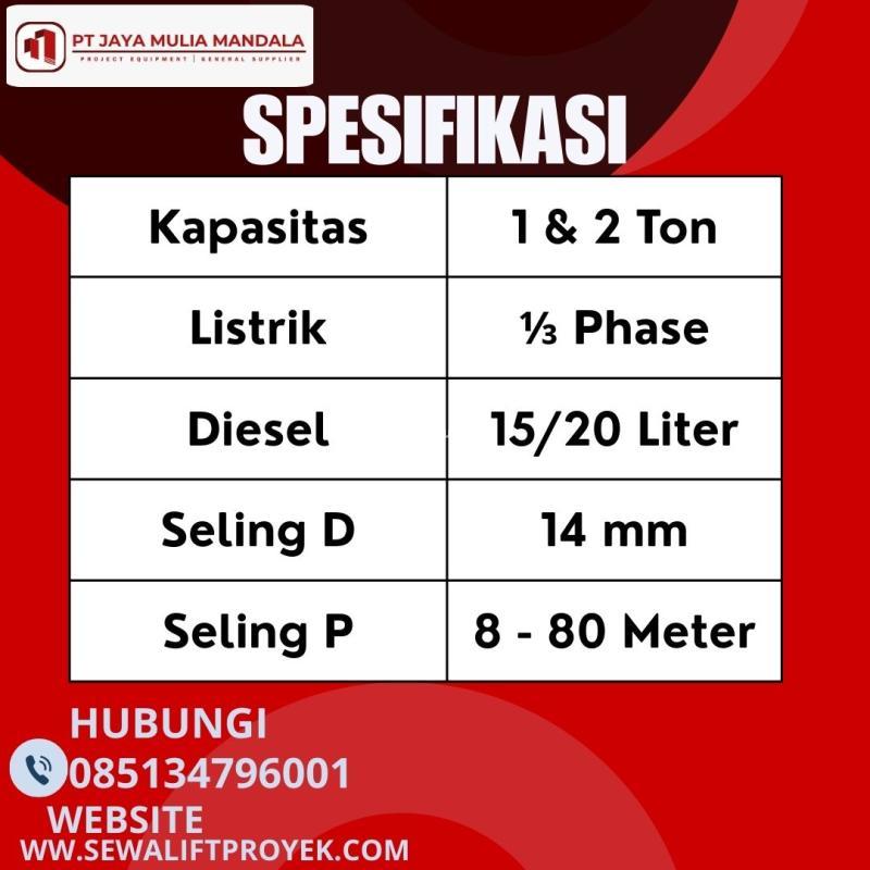 Rental Hoist Crane, Cepat dan Aman - Jakarta Utara