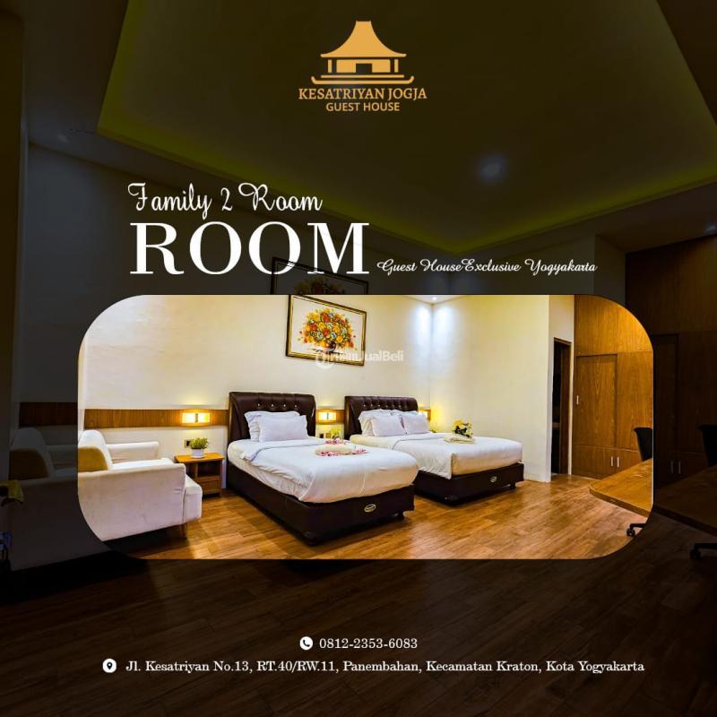 Disewakan Guest House, 17 Kamar, Fasilitas Lengkap, Dekat Malioboro, Kesatriyan Jogja Guest House - Yogykarta