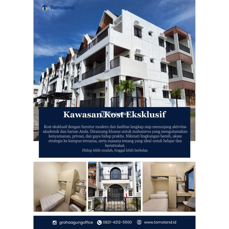 Disewakan Kost Baru Malang Kawasan Ekslusif Desain Elegan dan Fasilitas Lengkap - Malang