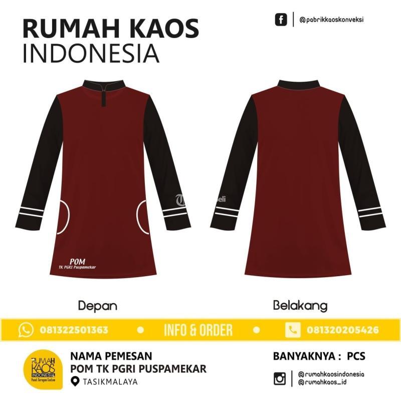 Seragam Tunik Custom Banjarsari Kaos Sablon - Lebak