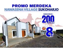 Dijual Rumah Baru, Tipe 36, 2kt, 1km, Shm, Lokasi Setrategis, Akses Mudah, Proses Mudah, Desain Kekinian, Perumahan 200 Jt-An - Sukoharjo
