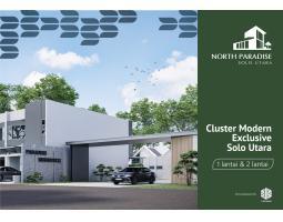 Dijual Rumah Baru, Tersedia 2 Tipe, SHM, Cluster Modern, Banyak Promo, 3 Menit ke Kampus UNS, North Paradise - Karanganyar