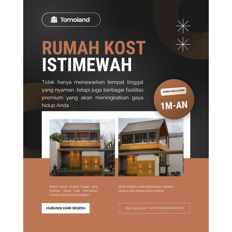Dijual Kost Eksklusif 8 Kamar 1 Milyar - Malang