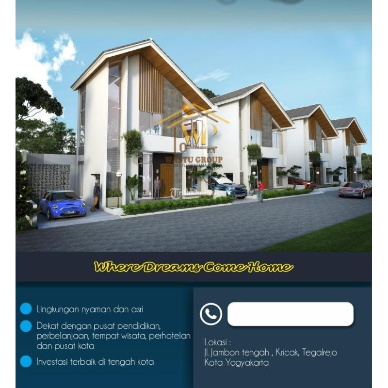 Dijual Rumah 2 Lantai di Kricak Tegalrejo Mlati Tipe 110 - Sleman