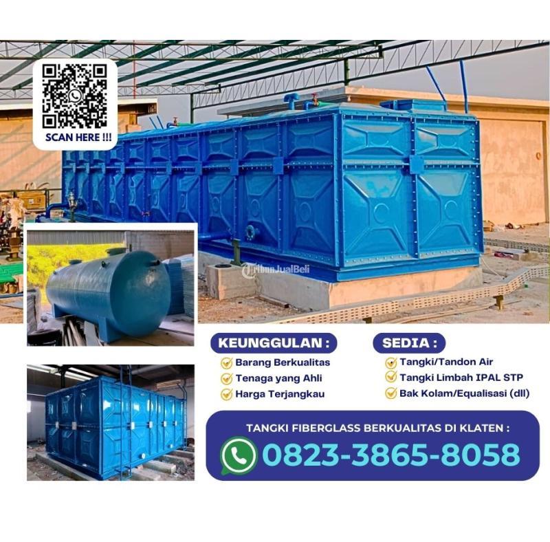 Pabrik Tangki Air Fiberglass FRP, Tangki Atap FRP - Klaten