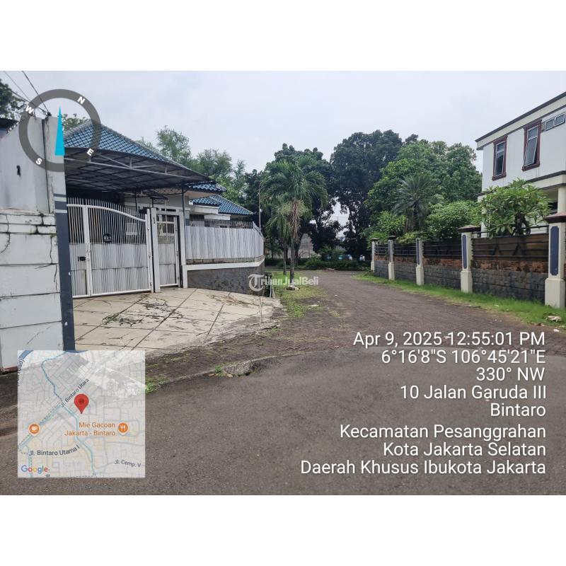 Jual Rumah Luas Murah 2 Lantai Tipe 800 Bekas SHM Cash Only di Garuda III , Bintaro -Jakarta Selatan