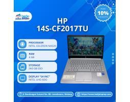 Dijual Laptop Second, Hp 14S-CF2017TU, Intel Celeron N4020, Intel Uhd Graphics 600, Ram 4gb, Ssd 240gb - Malang