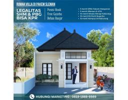 Jual Rumah Villa Tipe 60 di Pakem Lokasi Favorit 10 Menit Kampus UII,Wisata Kaliurang - Sleman