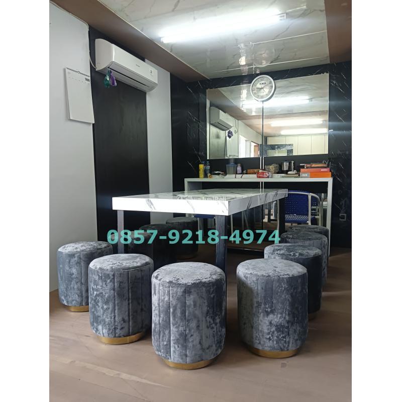 Kursi Puff Sofa Stool Kursi Bench Cafe Kantor Teras Santai Bar Tamu Aesthetic - Surabaya