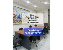 Dijual Ruko Galeri Niaga Mediterania 4 Lantai di PIK - Jakarta Utara