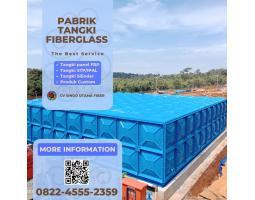 Tangki Air Fiberglass Disiram Masalah, Tetap Tahan Banting - Mesuji