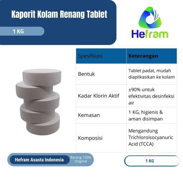 Kaporit Kolam Renang Tablet 1Kg - Bogor