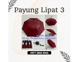 Grosir Payung Lipat 3 Custom Sablon - Banjarmasin
