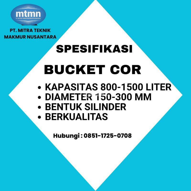 Sewa Bucket Cor Proyek di Lampung Kapasitas 800-1500 Liter, Kuat Praktis - Bandar Lampung